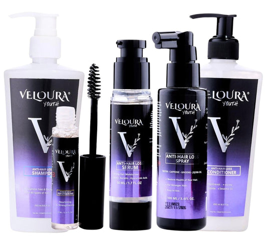 Veloura®️ AntiHairLoss package - مجموعه ڤيلورا ®️ الكاملة للعناية المثالية بالشعر