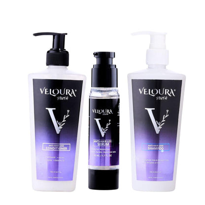 Veloura®️ Bundle ( Shampoo + Conditioner + Serum ) - عرض خاص شامبو+ بلسم + سيروم